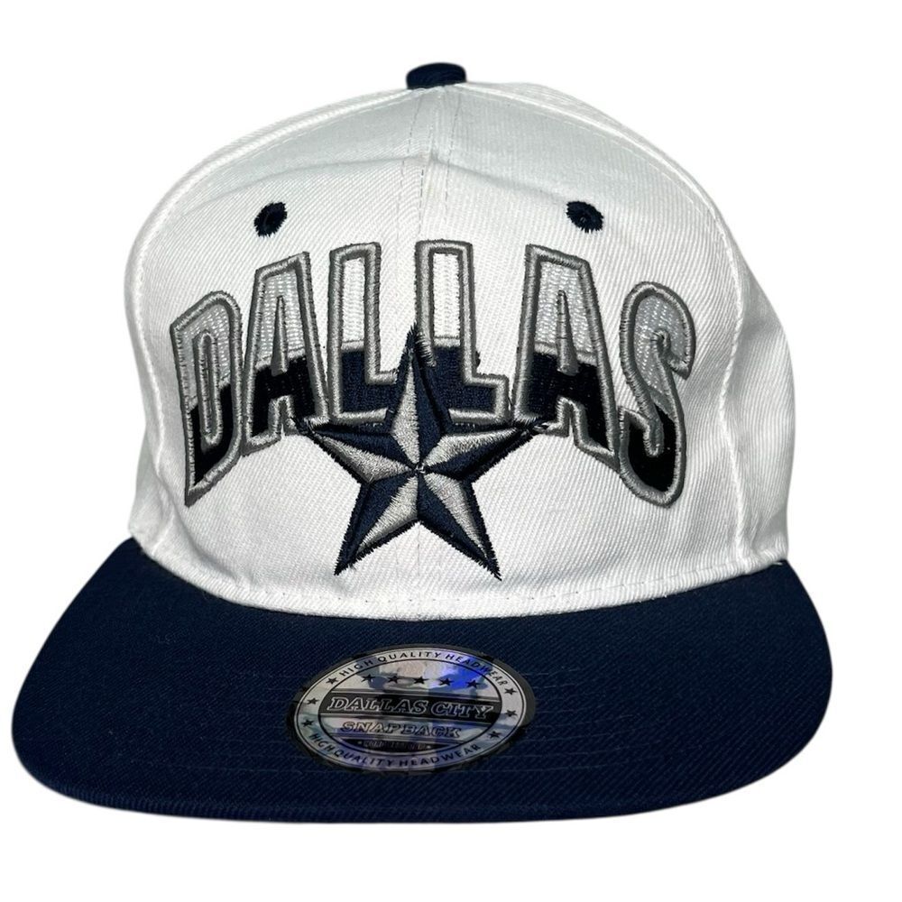 Dallas City Dallas Cowboys World Best Cap Snap Back White/Blue